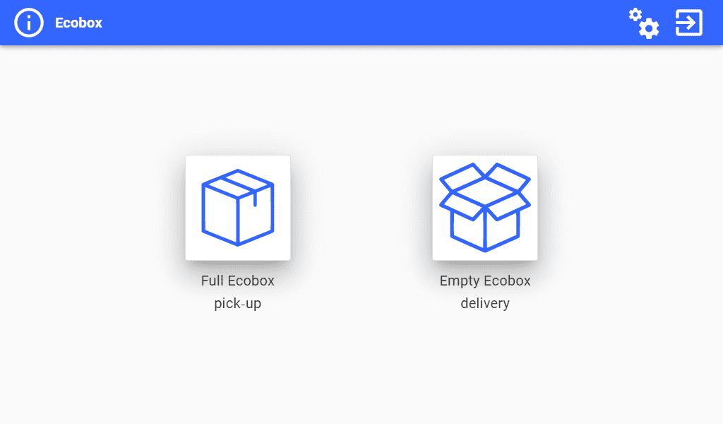 Ecobox configuration screen return of individual consumables